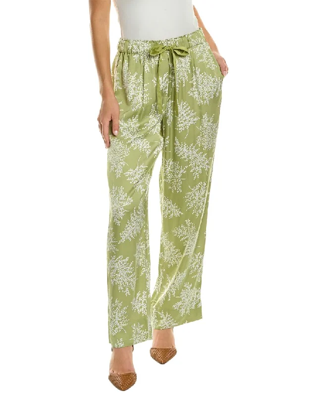 Soft women's pajamas for bedtime relaxation-Rebecca Taylor Fleur Pajama Pant