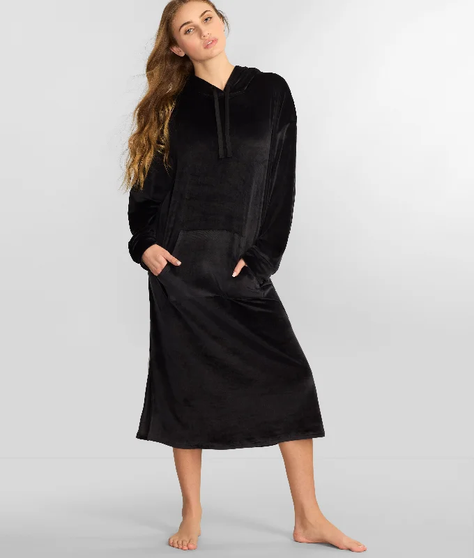 Women's pajamas for comfort and style-Reveal Women's Velour Hooded Snuggler