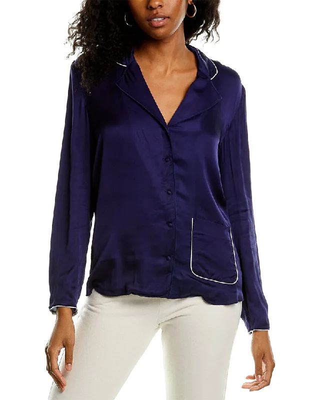 Women's pajamas with chic designs for a great night-TAGS Pajama Silk Top