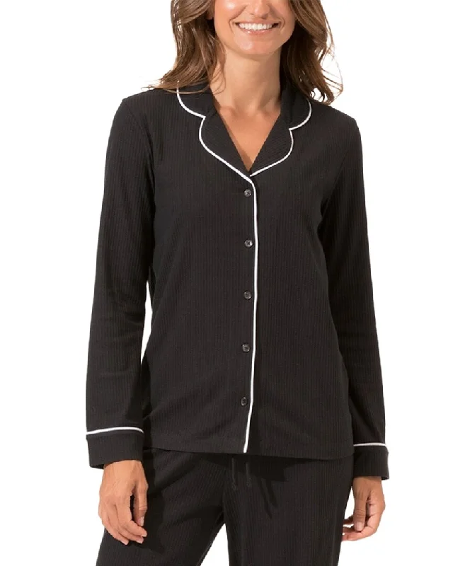 Women's pajamas for comfort and relaxation-Threads 4 Thought Veronique Soft Rib Top