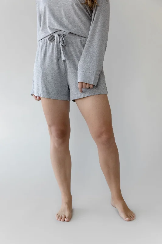 Women's pajamas with snug fit-Stretch Knit Bamboo Shorts
