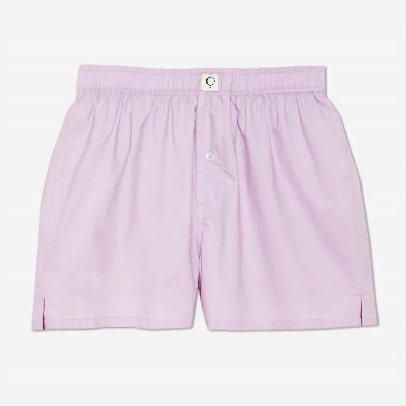 Women's pajamas set with flattering fit-Women's Ravi Organic Cotton Boxer In Forty Winks