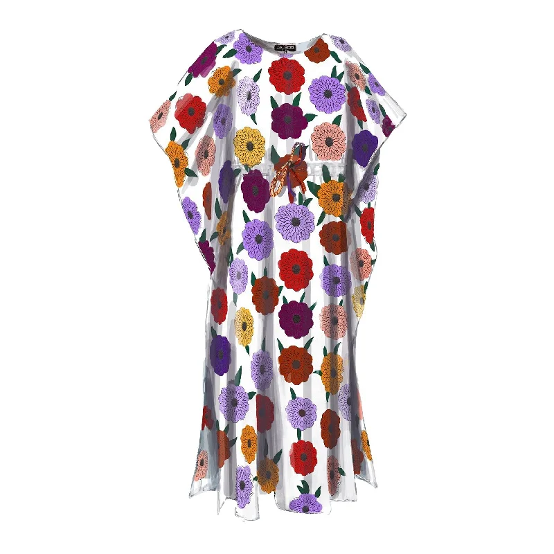 Women's robe sets for morning relaxation-Annata's Floral Caftan