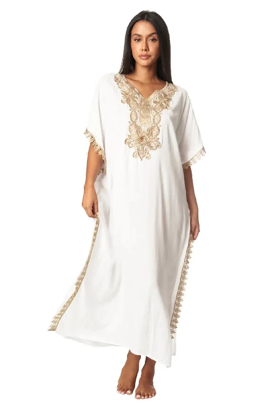 Elegant robe sets for women-Beach Kaftan Dress for Women