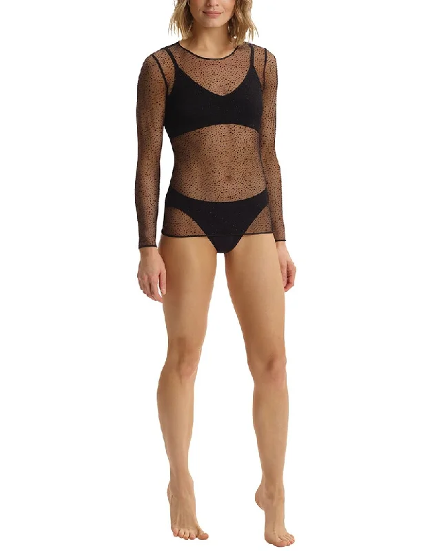 Women's robe sets for a calm evening-Commando® Starlight Mesh Top