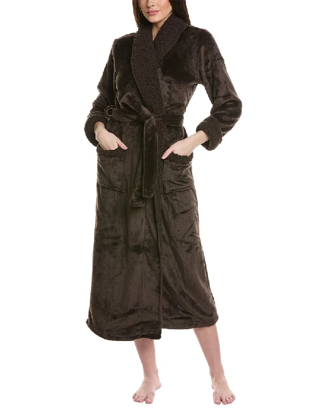 Warm women's robe sets with soft fabric-Natori Frosted Sherpa Robe