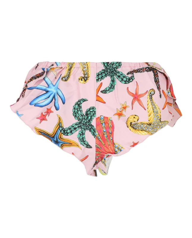 Stylish women's robe sets for sleep-Versace Womens Tresor De La Mer Pajama Bottoms