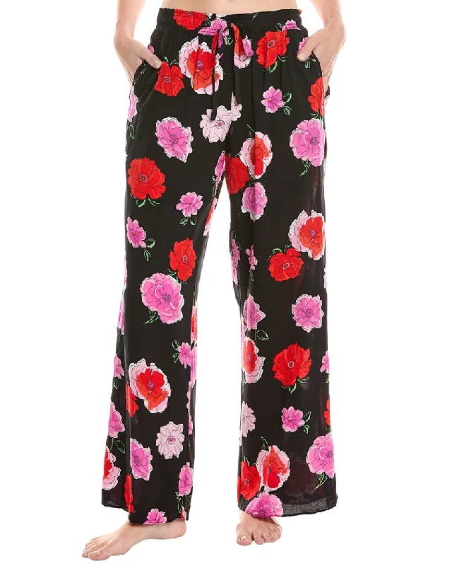 Cozy fleece robe sets for chilly nights-Kensie Long Pant
