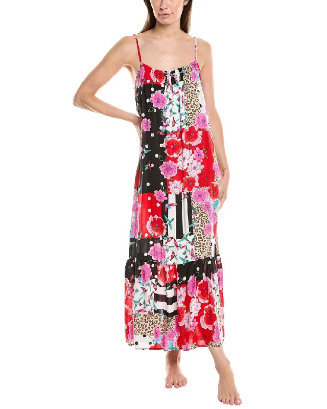 Soft robe sets with matching loungewear-Kensie Maxi Chemise