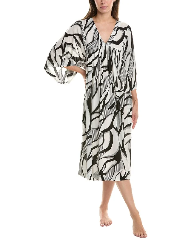 Women's robe sets with stylish sleeves-Donna Karan Sleepwear Midi Sleepshirt