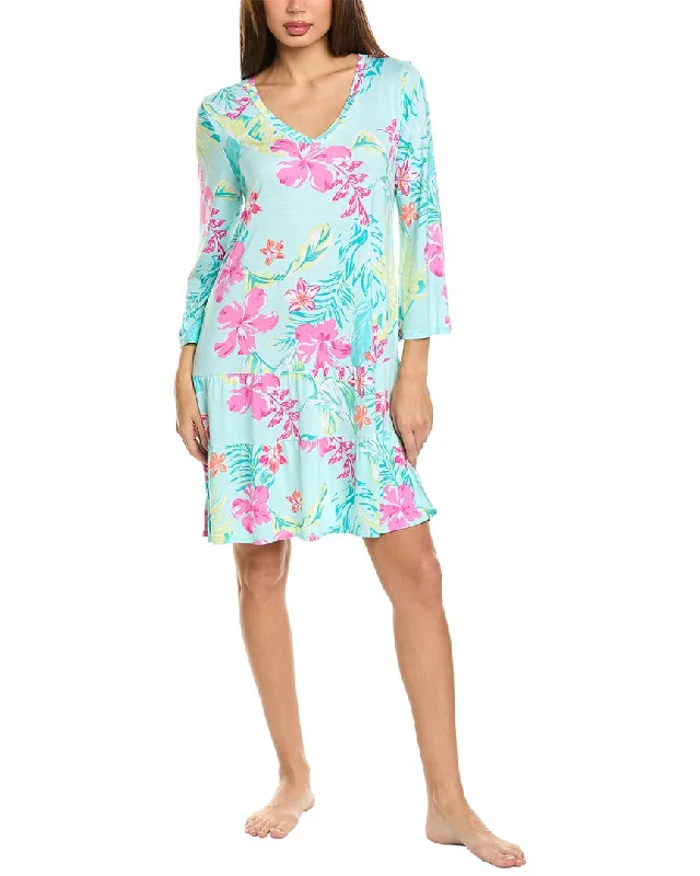 Women's robe sets for indoor comfort-Ellen Tracy Nightgown