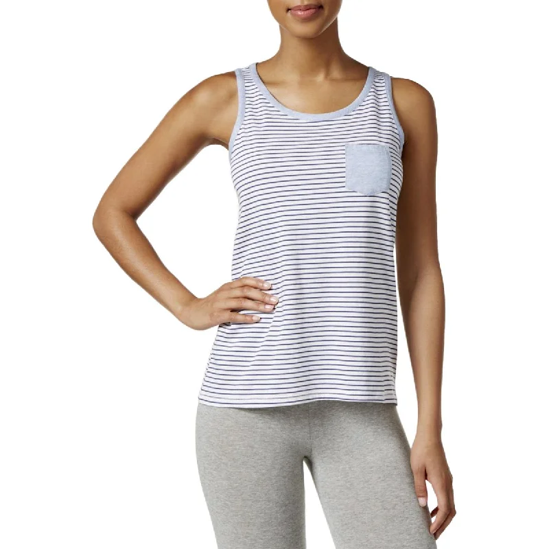 Women's robe sets for bedtime comfort-Sail Away Womens Striped Scoop Neck Sleep Tank Women's robe sets for bedtime comfort-Sail Away Womens Striped Scoop Neck Sleep Tank