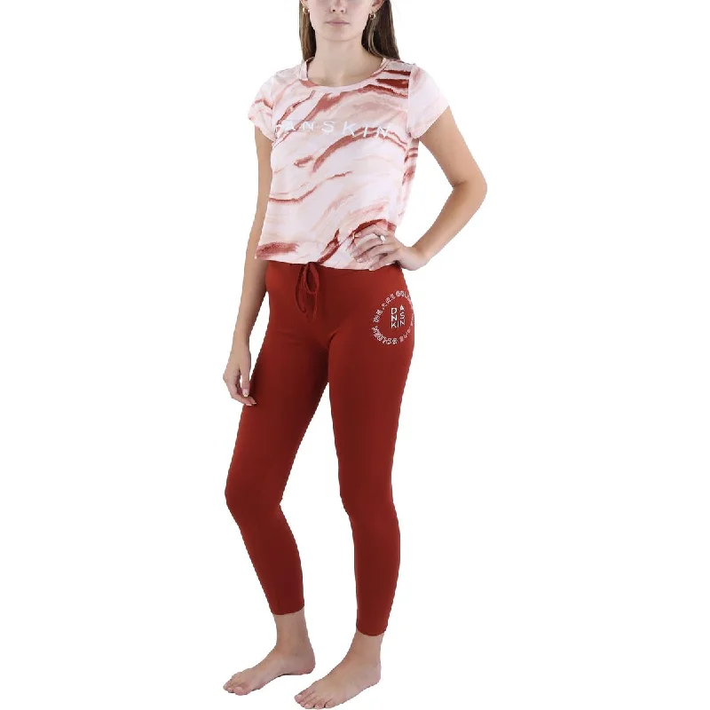 Stylish women's robe sets for sleep-Womens Logo Nightwear Pant Set