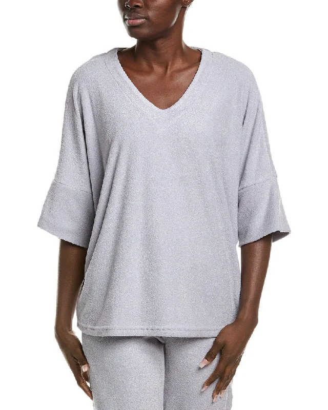 Luxury women's robe sets for spa day-N Natori Terry Lounge Top