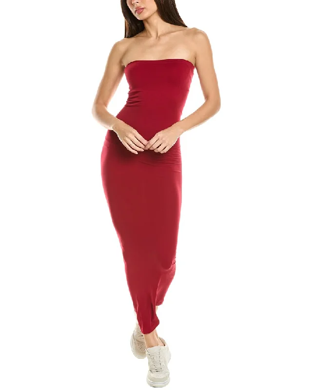 Silk women's robe sets-Wolford Fatal Stellar Strapless Maxi Dress