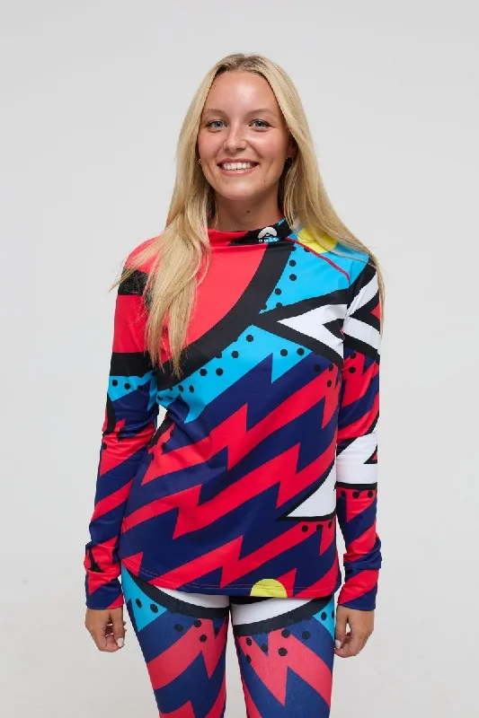 Women's robe sets for spa relaxation-Baselayer Top - Fresh Prince Women's