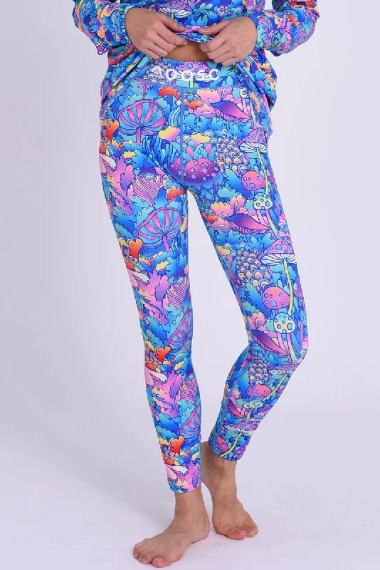 Luxury women's robe sets-Baselayer Leggings  - How High?? Women's