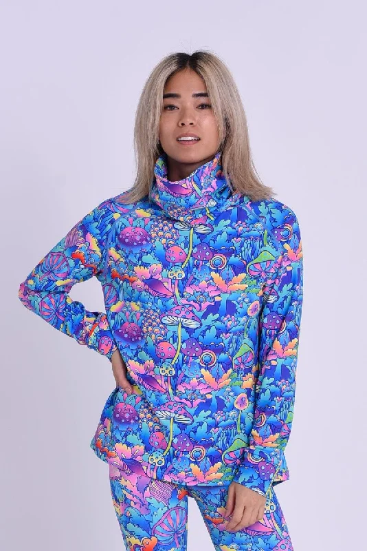 Soft satin women's robe sets-High Neck Baselayer Top - How High?? Women's