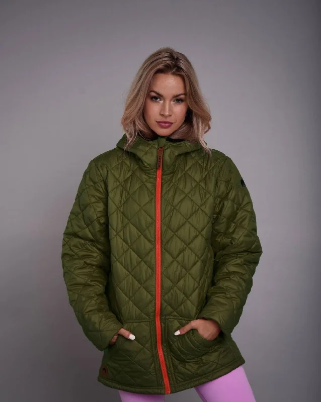 Comfortable robe sets for women with smooth fabric-Khaki Glacier Thermolite® Insulated Jacket - Women's