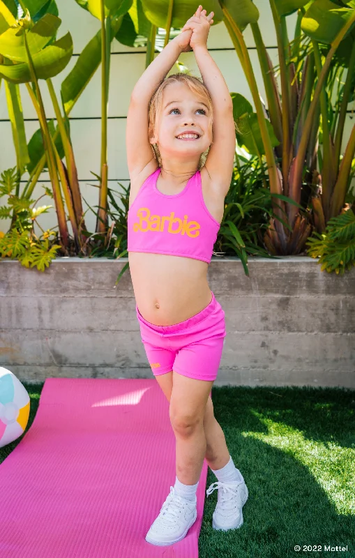 Comfortable robe sets for lounging-Little Workout Sport Top ~ Malibu Pink