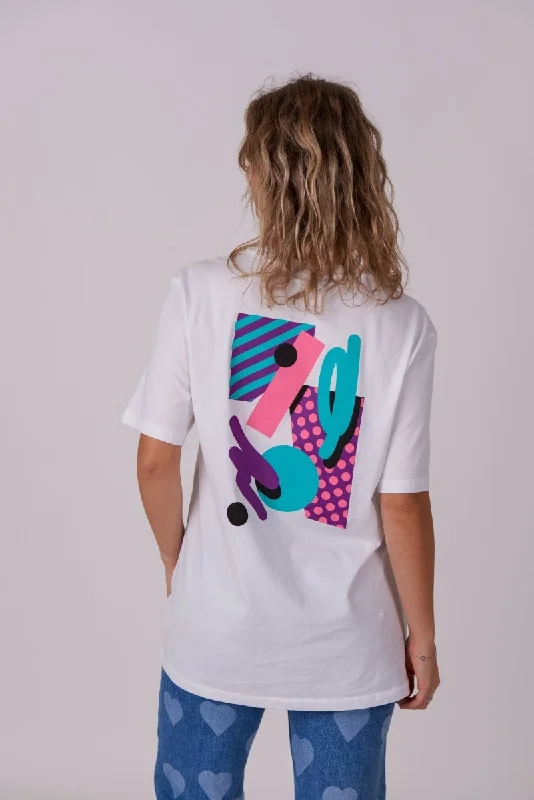 Women's robe sets for all-night wear-Penfold T-Shirt - White