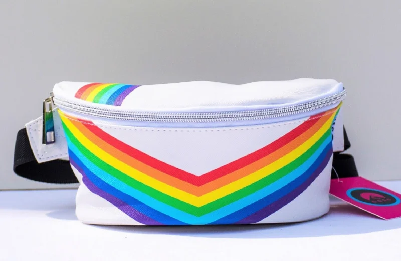 Women's robe sets with matching slippers-Rainbow Road Bum Bag