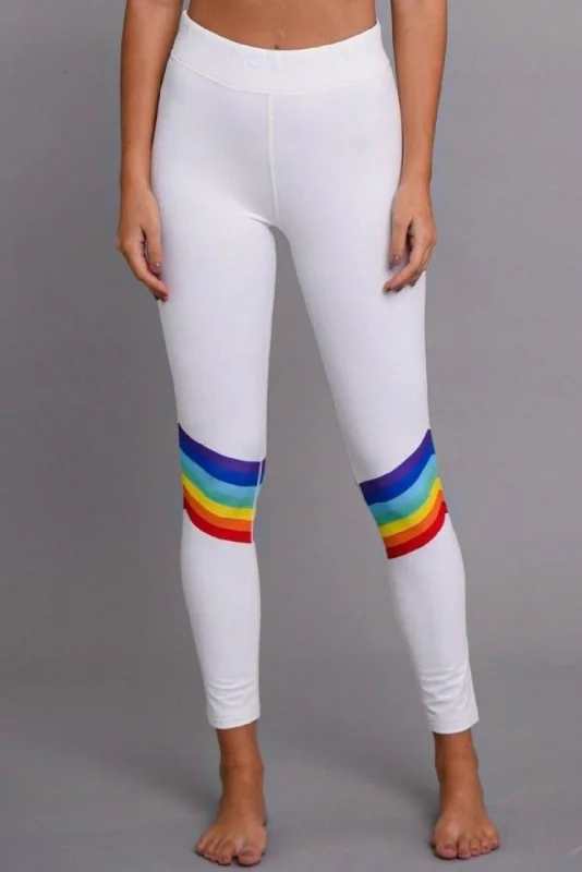 Women's robe sets with beautiful patterns-Rainbow Road Women's Baselayer Leggings