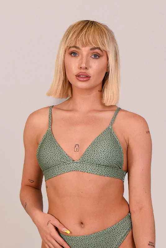 Plush women's robe sets for extra warmth-Sahara Sage Boost 'Em Up Bikini Top