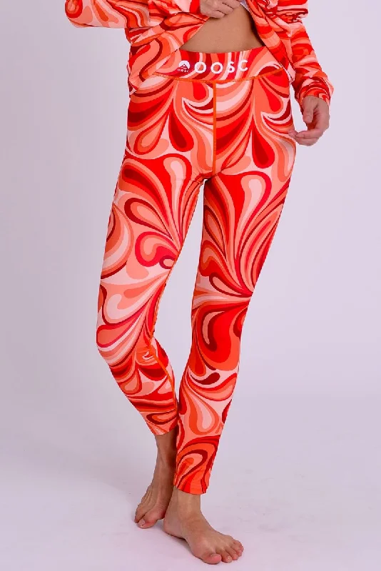 Women's robe sets for morning routines-Baselayer Leggings - Shagadelic Baby! Women's