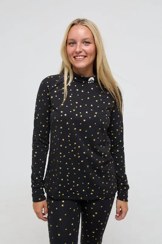 Elegant robe sets with silky satin fabric-Baselayer Top - Shining Star Women's
