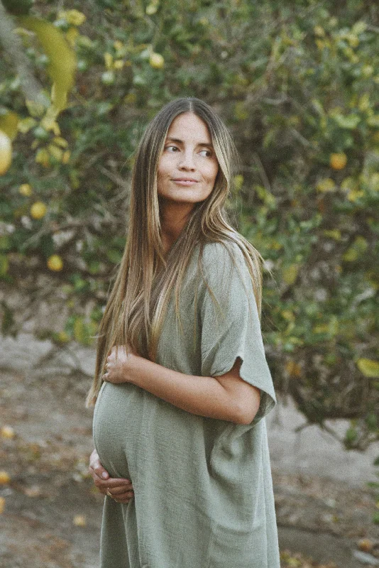 Elegant women's robe sets for chic look-The Cala Kaftan // Sage