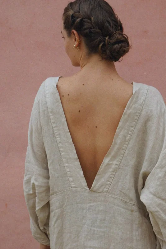 Women's robe sets for cozy sleep nights-The Siena Dress // Moon