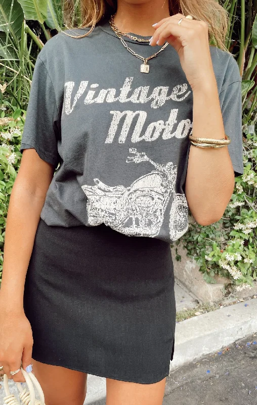 Comfortable robe sets for women with belt-Travis Tee ~ Cali Motors Graphic