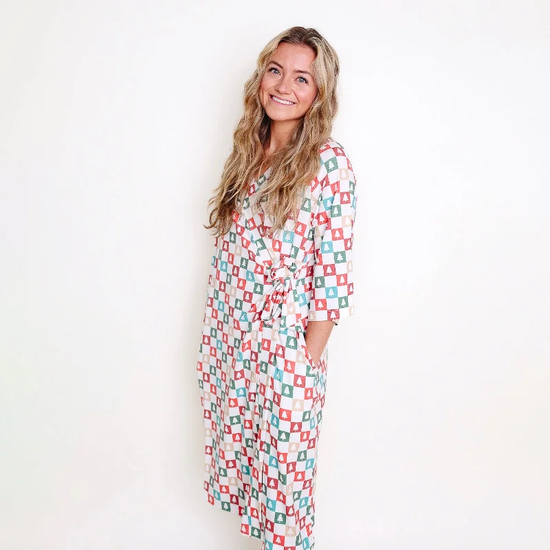 Women's robe sets with belt-Women's Everyday Robe - Fraser