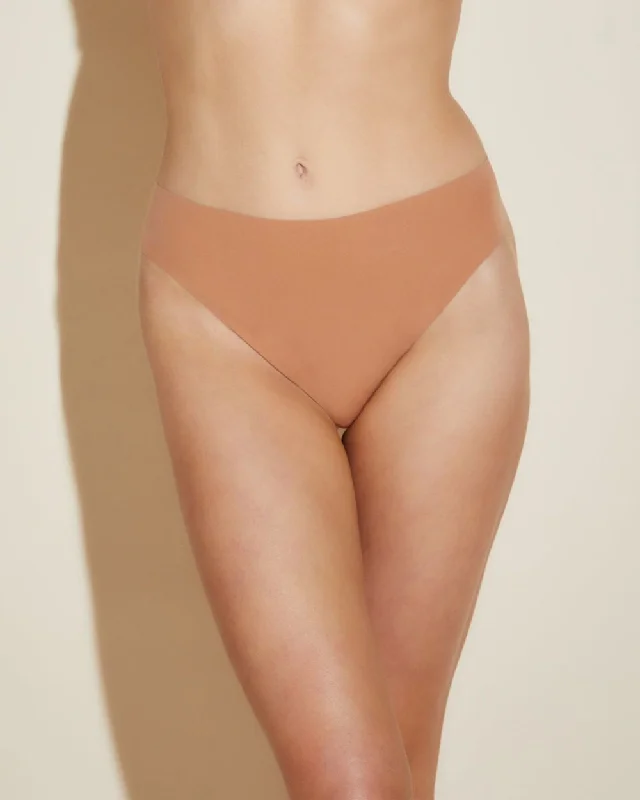 Soft cotton panties for sensitive skin comfort-Free Cut Micro High Waist Thong