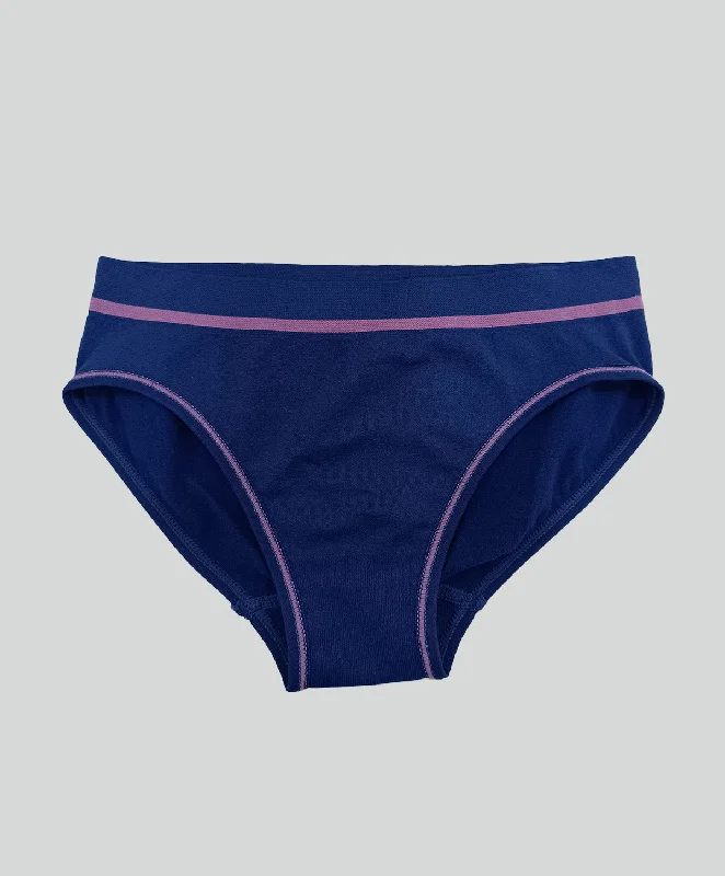 Women's panties for full-figure women with extra support-Energized Junior Artletes Seamless Bi-Colour Panty 300-3000S Women's panties for full-figure women with extra support-Energized Junior Artletes Seamless Bi-Colour Panty 300-3000S