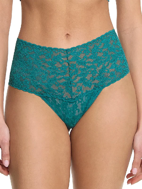 Women's panties with lightweight fabric for easy wear-Hanky Panky Retro Thong