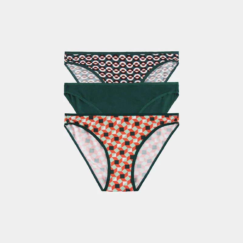 Women's panties with smooth back for no-show effect-Knickers 3 Pack