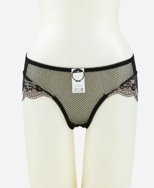 Women's panties with a comfortable waistband for everyday wear-Lace Midi Panty 502-7095L