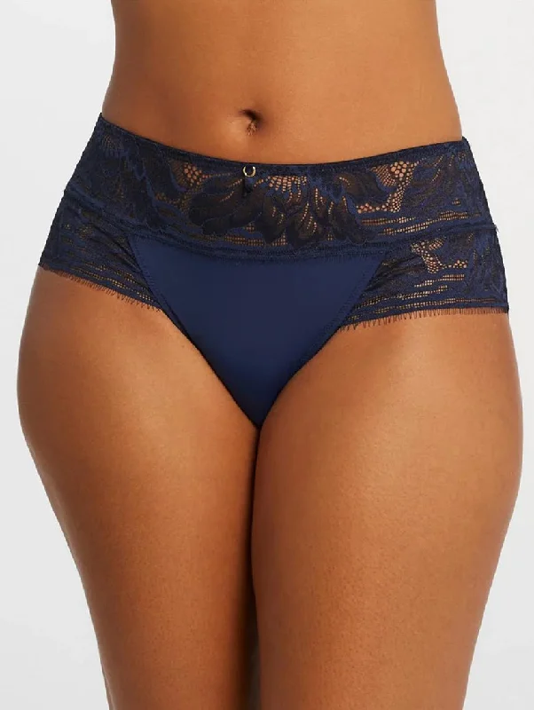 Women's panties with supportive fit for larger bodies-Montelle Botanical Higher Waist Hipster Women's panties with supportive fit for larger bodies-Montelle Botanical Higher Waist Hipster