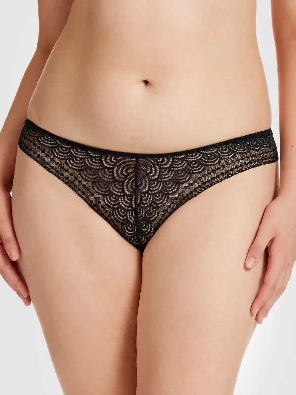Women's panties with delicate lace accents for elegance-Mystery G String - MY031