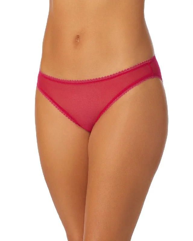 Women's panties for shaping and slimming under clothes-Solid Mesh Hip Bikini