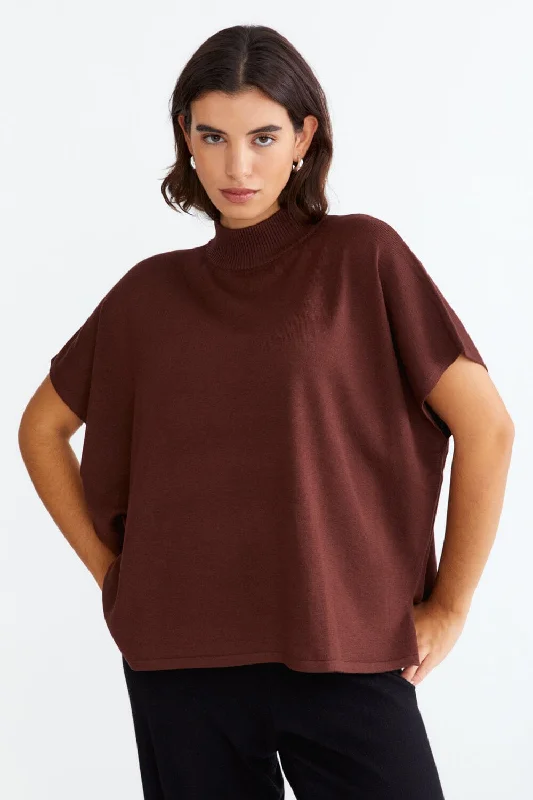 Women's panties for work with full support and comfort-Semi Polo Knit Top