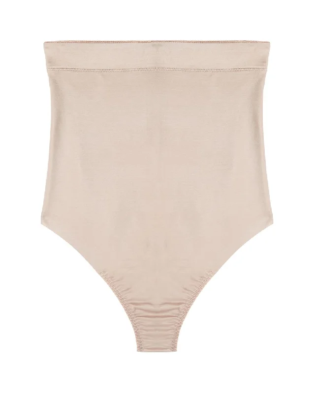 Women's panties with tummy control for shaping-Suit Your Fancy High Waist Thong