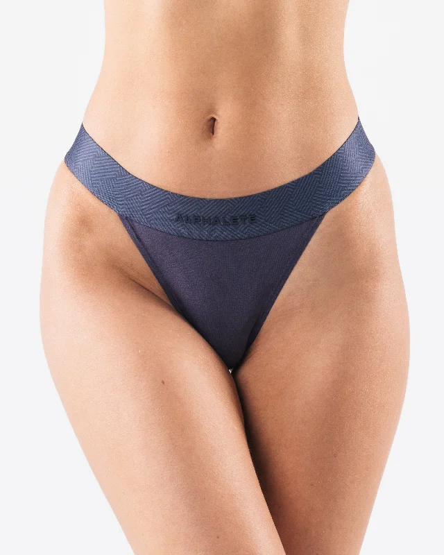Women's panties for smooth lines under tight clothing-Intimate Thong - Muted Purple