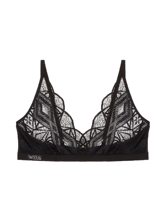 Women's panties for curvy bodies with comfortable fit-Wicked Sheer Lace Bralette