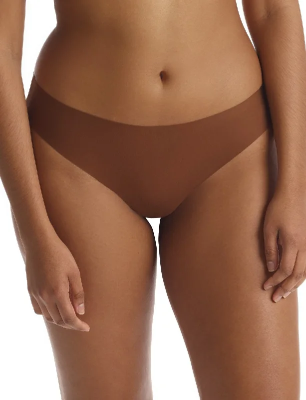 Women's panties with microfibre finish for smooth touch-COMMANDO CT16 Butter Mid-Rise Thong