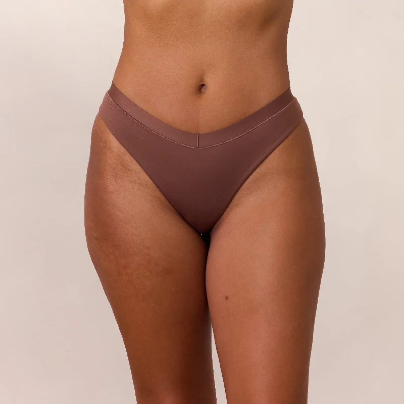 Women's panties for all-around comfort with adjustable waist-Everyday Comfort Brazilian Briefs - Nutmeg Women's panties for all-around comfort with adjustable waist-Everyday Comfort Brazilian Briefs - Nutmeg
