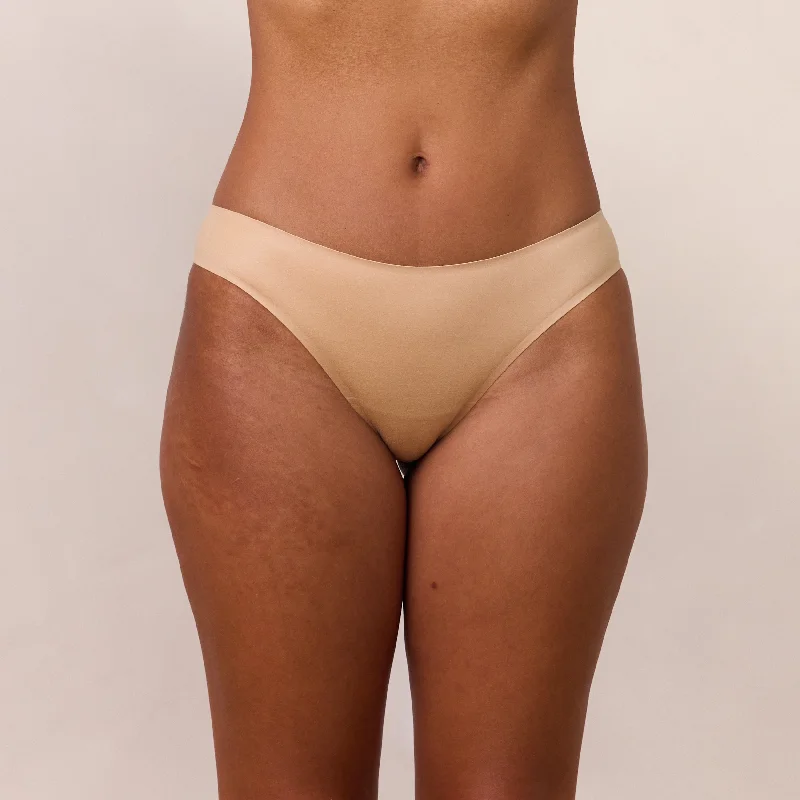 Women's panties for slimming effect under clothes-Everyday Ultimate Brazilian Briefs - Sand