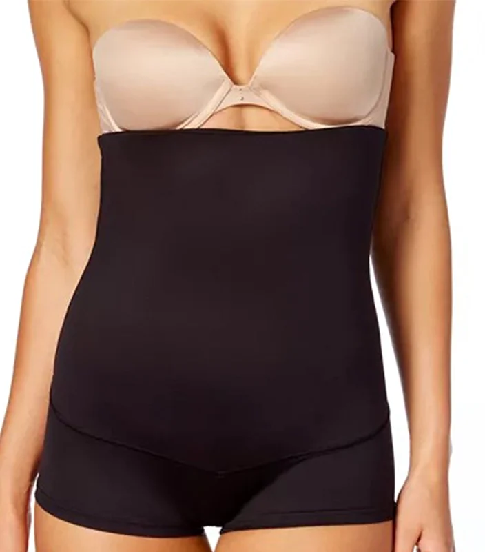 Comfort fit panties for everyday wear-Fat Free Dressing Hi-Waist Boyshort Black